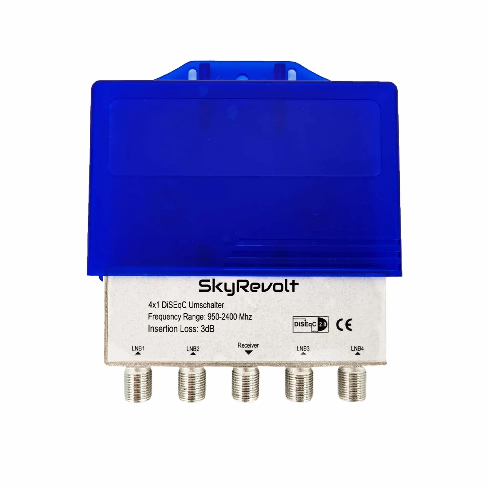 DiSEqC Commutateur satellite 4/1 avec boîtier de protection contre les intempéries pour satellite, répartiteur, accessoires satellite, 10 fiches F