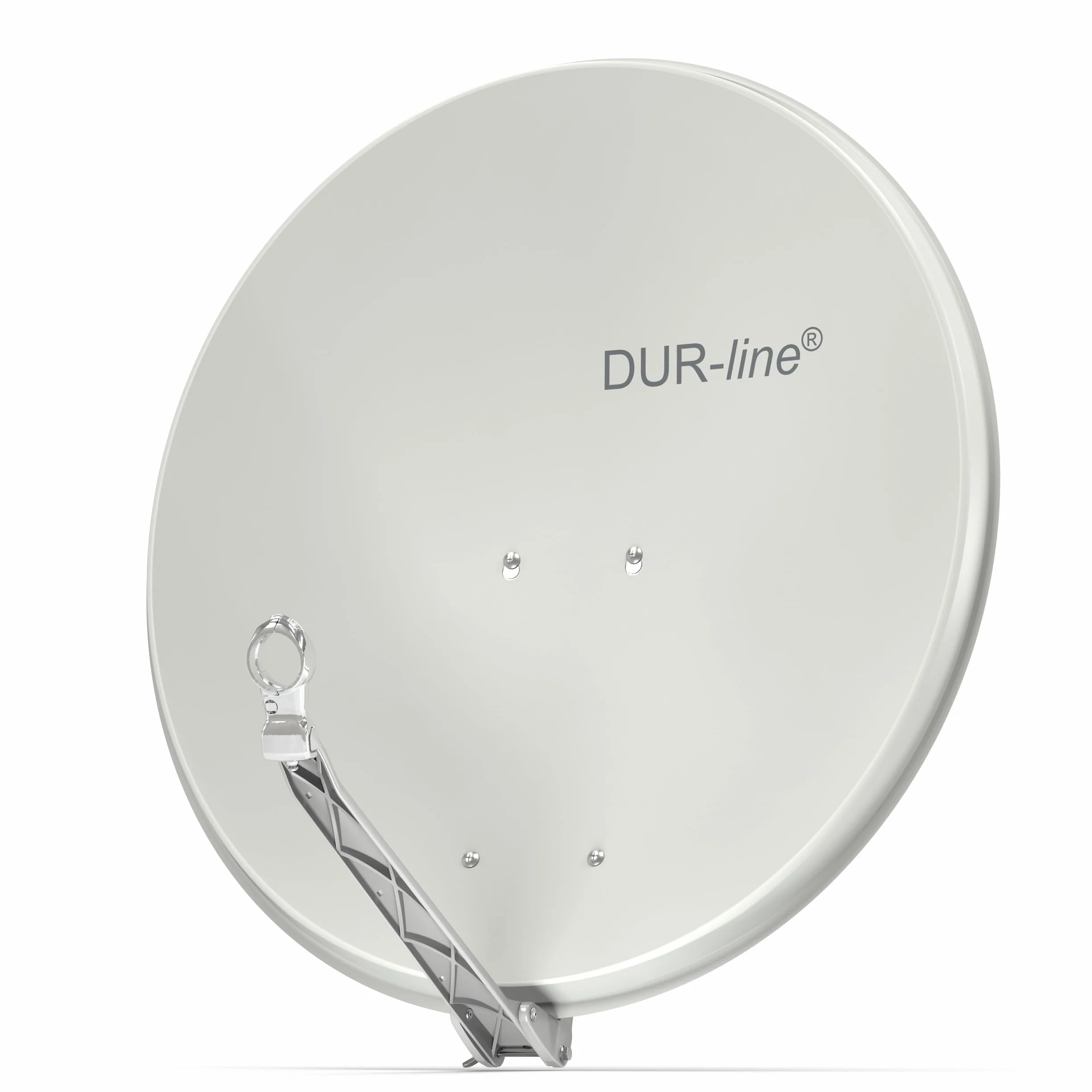 DUR-line sELECT 75/80 x 3 cm Antenne Parabolique Satellite Camping Car, Parabole Aluminium