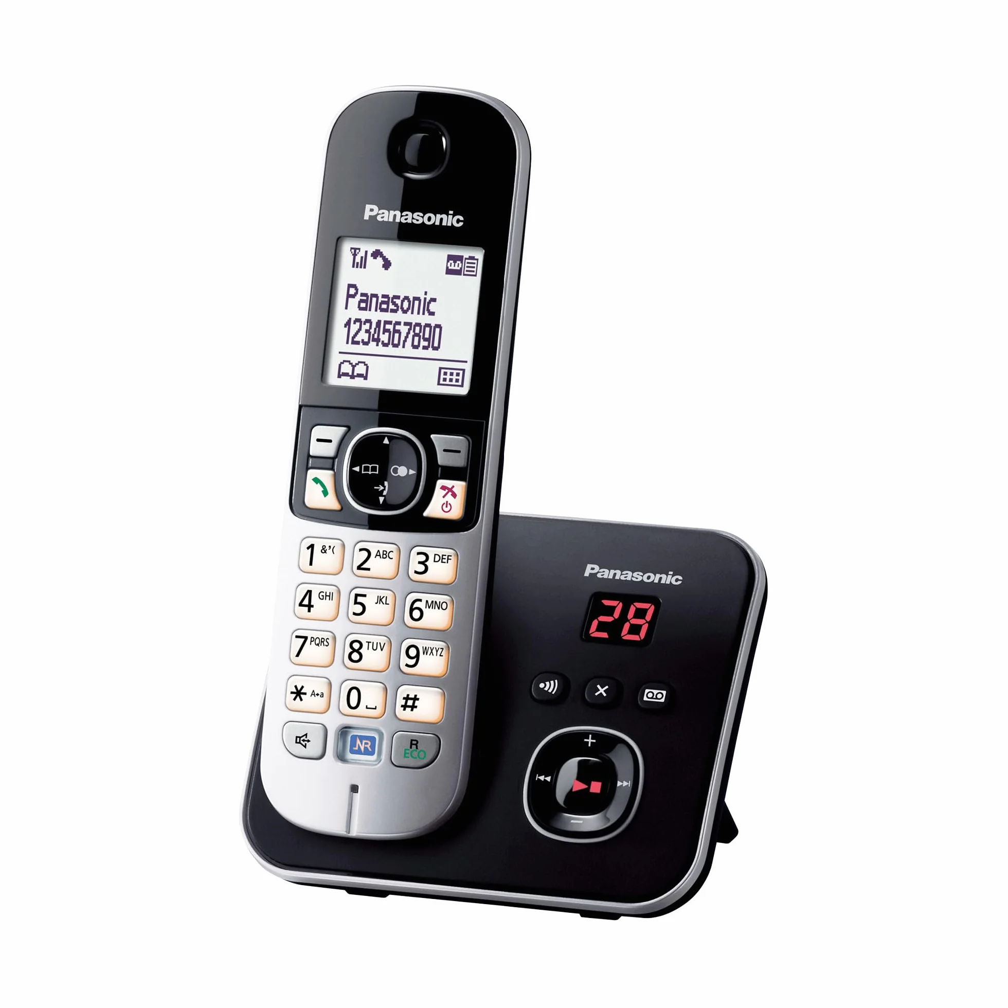 Panasonic Cordless Phone KX-TG6821 Single Silver Answering Machine