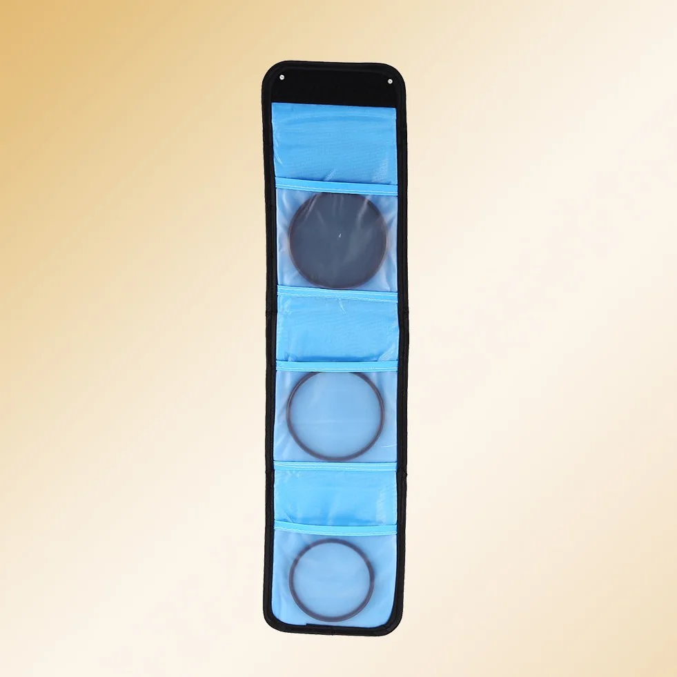 EBTOOLS Sac de Rangement pour Filtre de caméra de Poche 3, boîte de Portefeuille de Filtre de caméra en Nylon résistant aux intempéries
