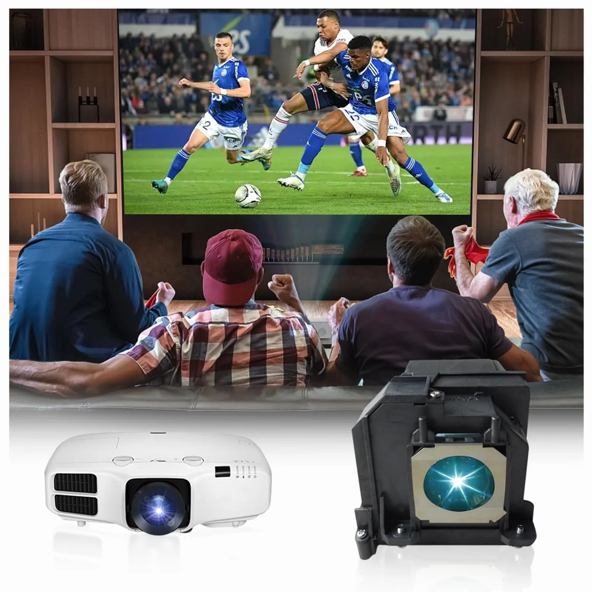 Lampe de Projecteur EL PLP71 compatible Epson eb-470 eb-475w eb-475we eb-475wi eb-475wie eb-480 eb-480e eb-485w eb-485wi eb-485we eb-1400wi eb-1410wi