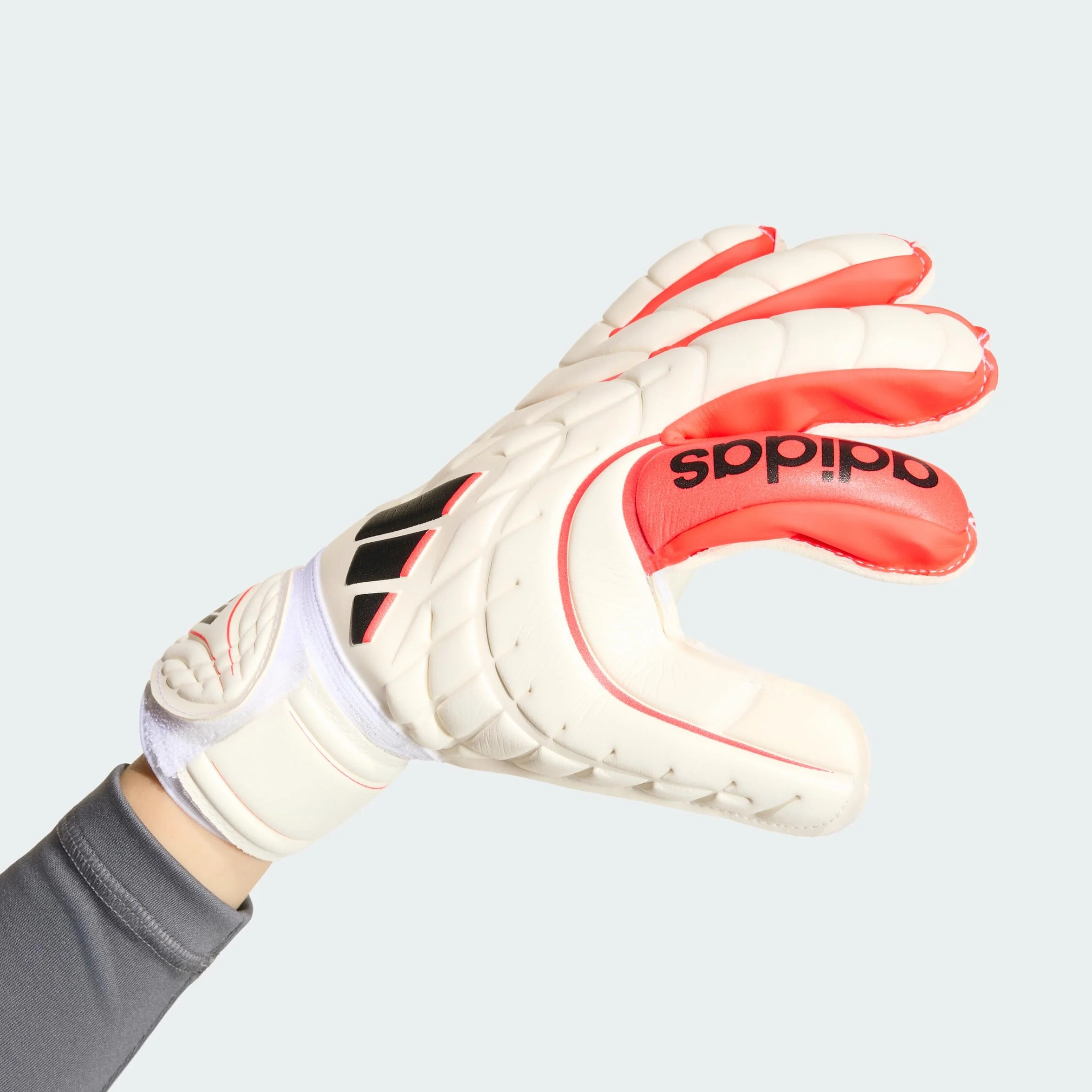 Adidas Copa Goalkeeper Glove Match FINGERSAVE Junior, White/Lucid Red/Black
