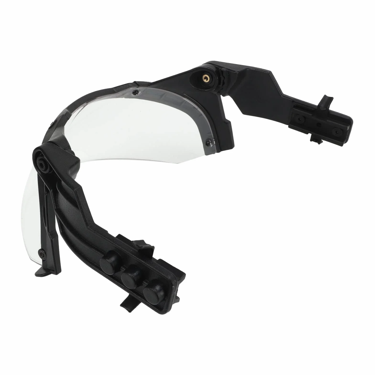 Lunettes Compatibles Casque MICH Airsoft Réglable PC Lentille Transparente Cyclisme Noir