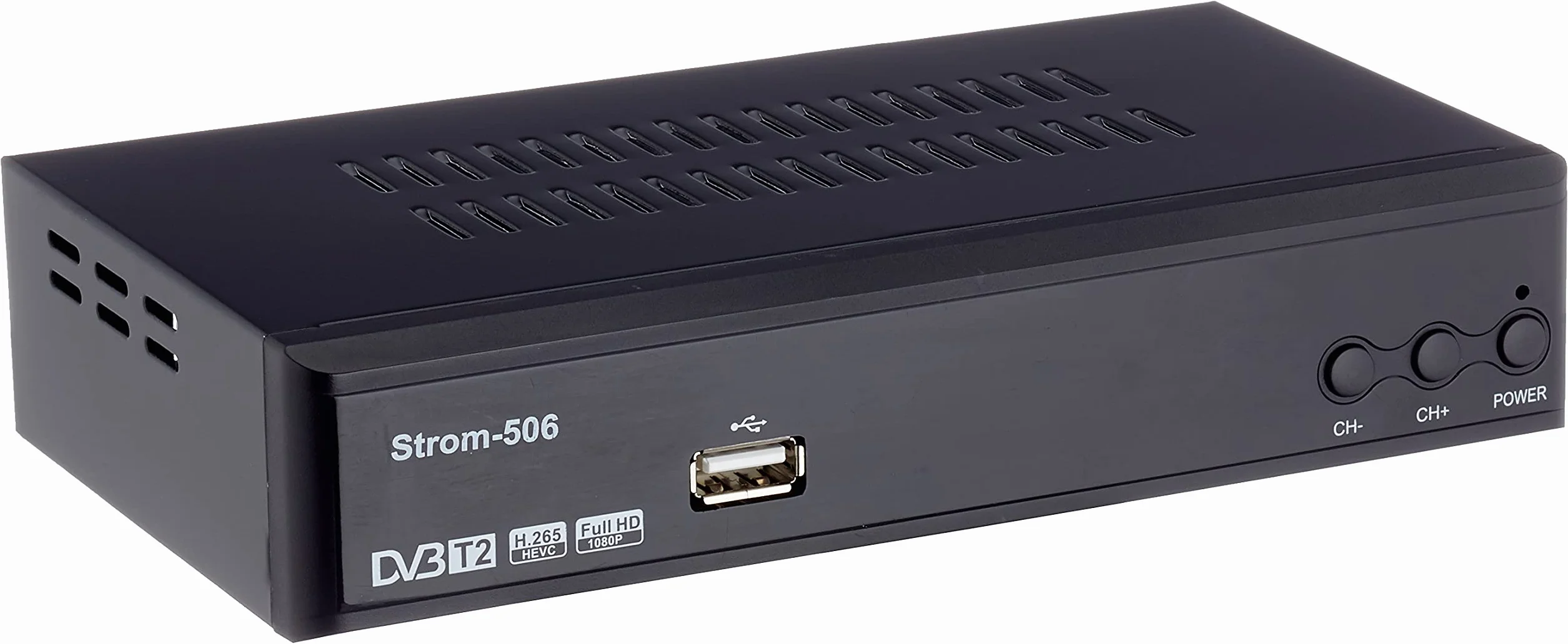 TNT HD Decodeur pour TV HD-Line Strom 506 Full HDMI Terrestre Noir