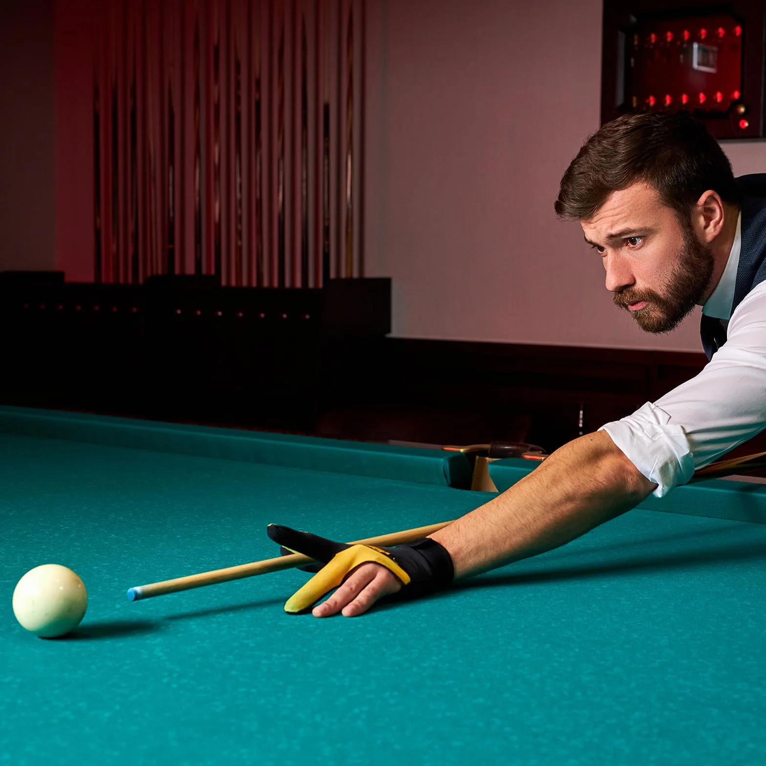 PATIKIL Gants de Billard pour Main Gauche, Accessoires pour Billard, Snooker, Carambole