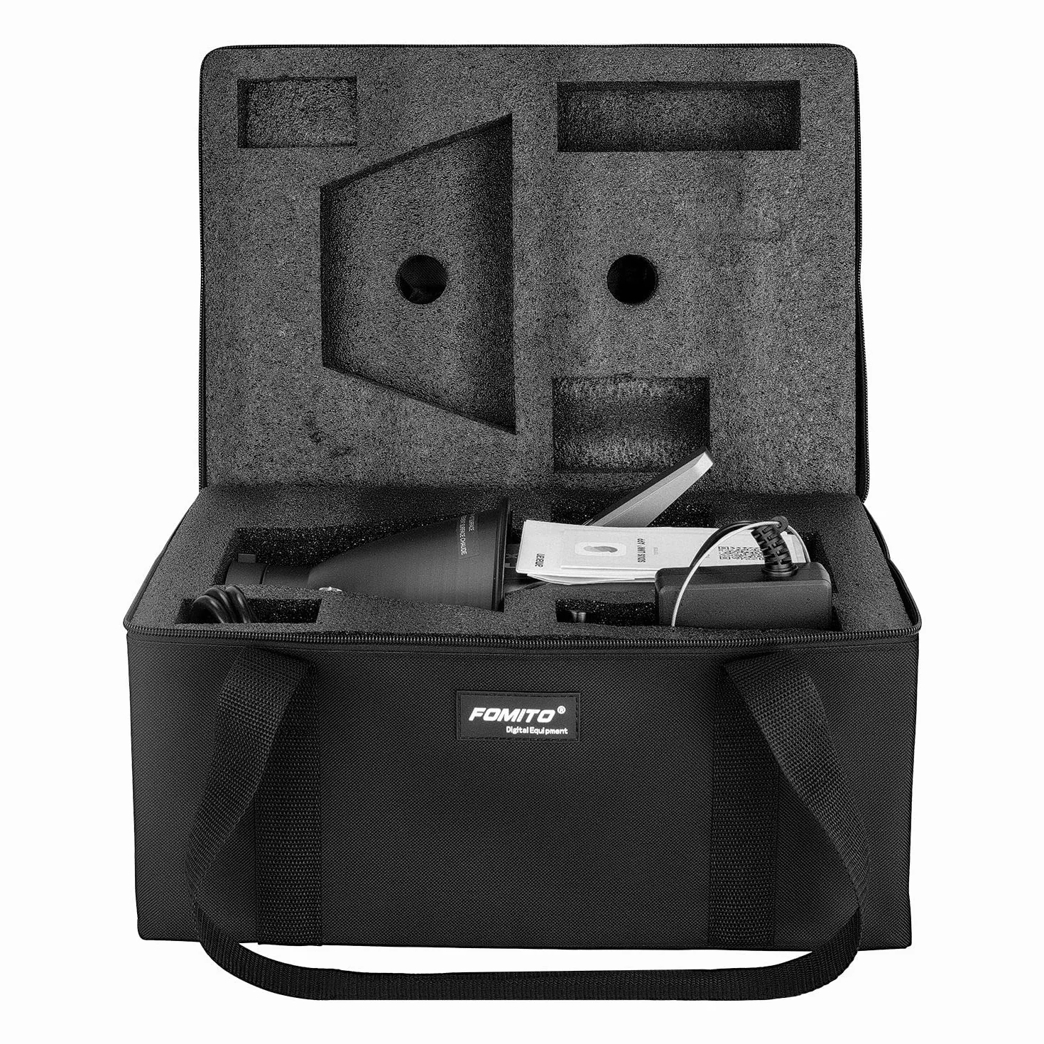 FOMITO Sac de Transport AB-1 pour Lampe LED COB Aputure Amaran 100D/S 100X/S 200D/S 200X/S, Noir, Moderne
