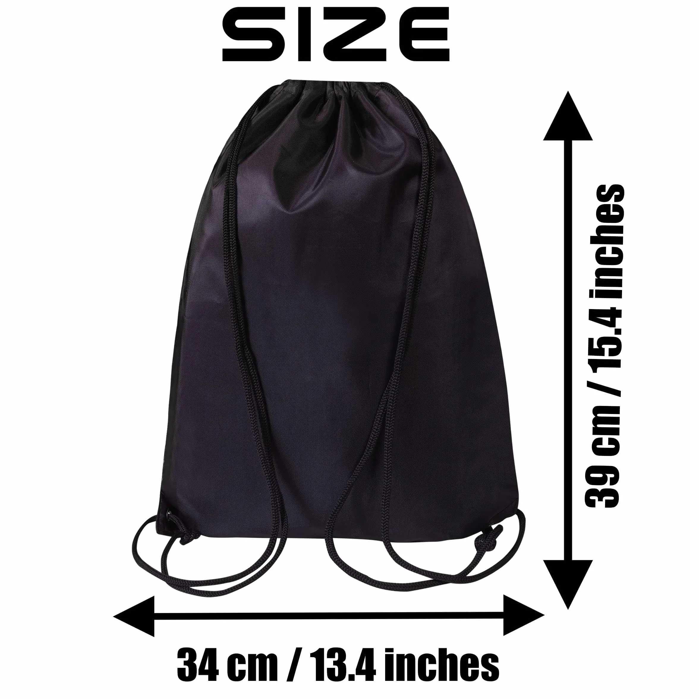 Sacs de sport avec cordon de serrage Lot de 2 en polyéthylène pour homme femme voyage plage