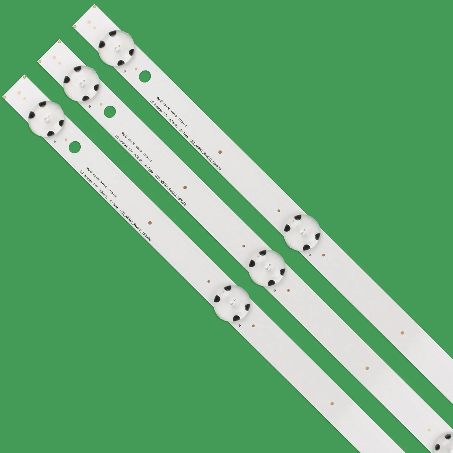 Kit 3 Pièces 7LED 830mm Bande Rétro-éclairage pour LG 43UK6300PLB 43UJ651V 43UJ701V