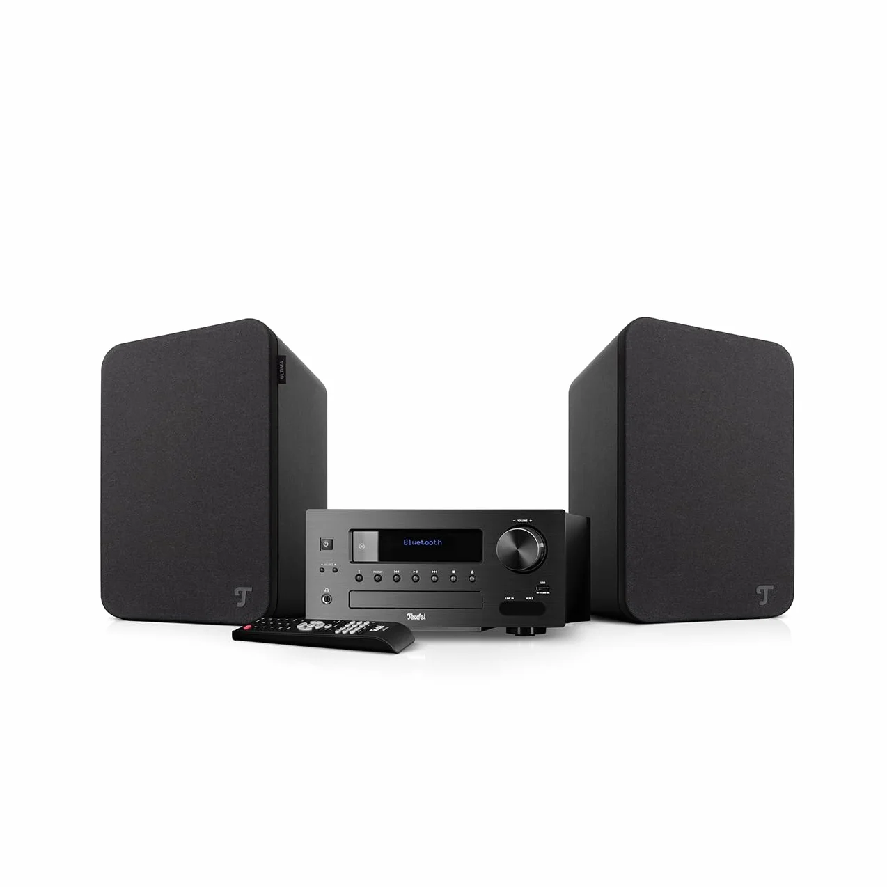 Teufel Ultima 20 KOMBO 2 Chaîne HiFi Stéréo Compacte CD Bluetooth USB Radio Numérique Dab+ FM Bass Reflex Noir