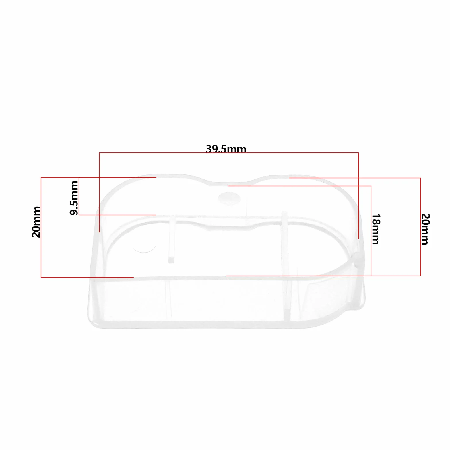 OTOTEC Lot de 10 coques de protection de batterie en polypropylène compatibles avec appareils photo Nikon EN-EL15 EL15A EL15B D500 D600 D610 Transparent