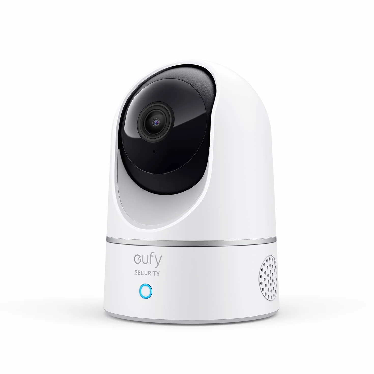 eufy Security IndoorCam E220 Camera Interieur sans Fil, 2K Pan & Tilt, Camera Surveillance WiFi, Détection des Humains et Animaux par l'IA, Assistants Vocaux, Carte microSD Requise