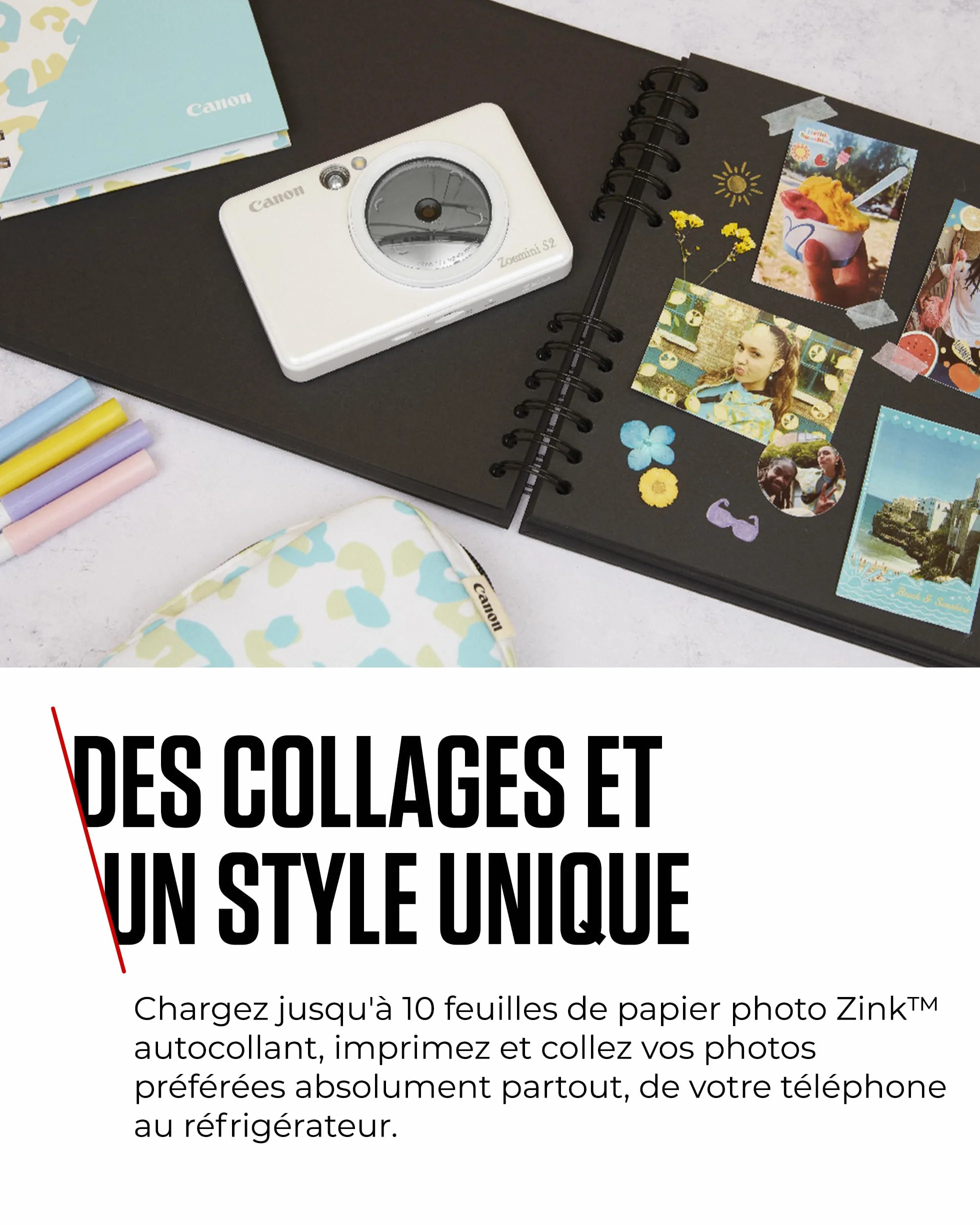 Appareil Photo Instantané Canon Zoemini S2 Blanc