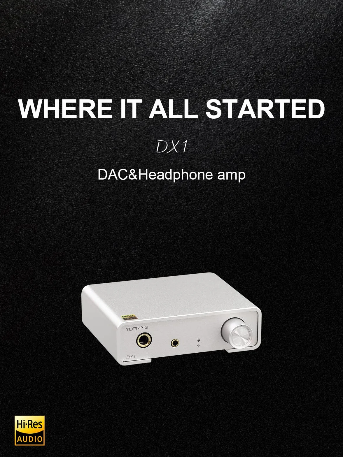 Topping DX1 prend en charge jusqu'à DSD256 et PCM384 THD+N < 0,0002 % XMOS XU208 AK4493S 2 réglages de gain audio haute résolution DAC et amplificateur de casque (noir)