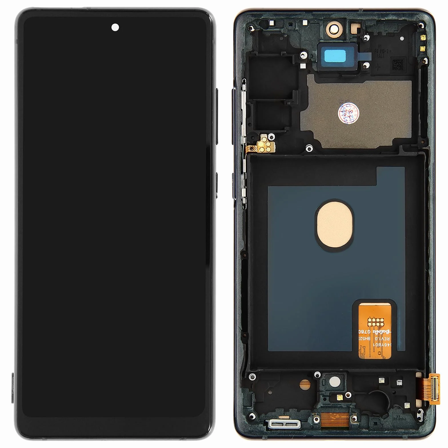 It'Go OLED Full HD Display for Samsung S20 FE G780 G781 OLED with Fingerprint LCD Screen Replacement Touchscreen with Tool Blue with Frame High Quality