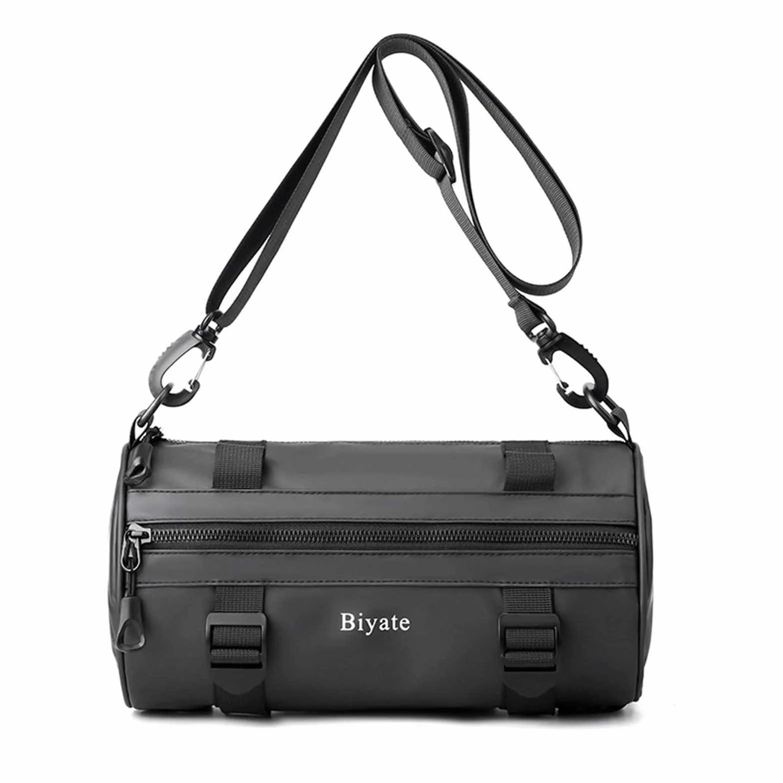Sac de poitrine pour homme à bandoulière rond cylindrique pour course à pied