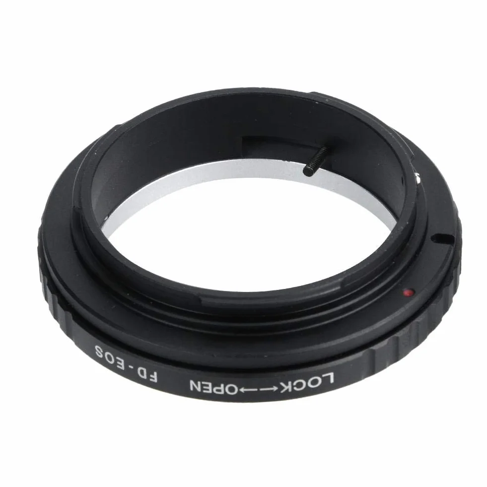 Adaptateur d'objectif Canon FD vers EOS EF, Bague d'adaptation macro FDEOS EF pour objectif à monture FD sur appareils photo reflex numériques Canon EOS EF, Contrôle enti
