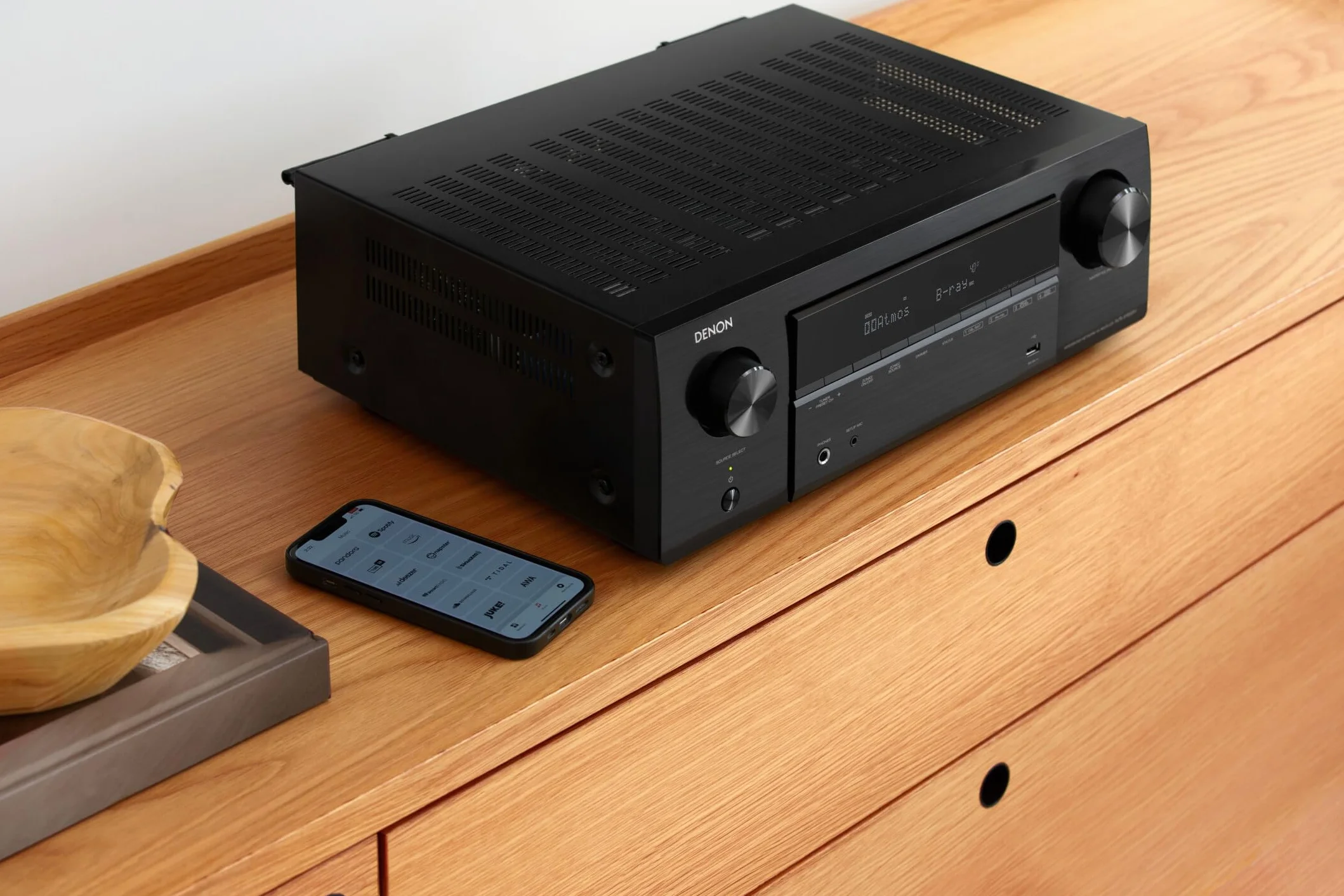 Denon AVR-X1800H Amplificateur AV Home Cinéma 7.2 Canaux 175W HDMI 8K HEOS Dolby Atmos DTS:X Noir