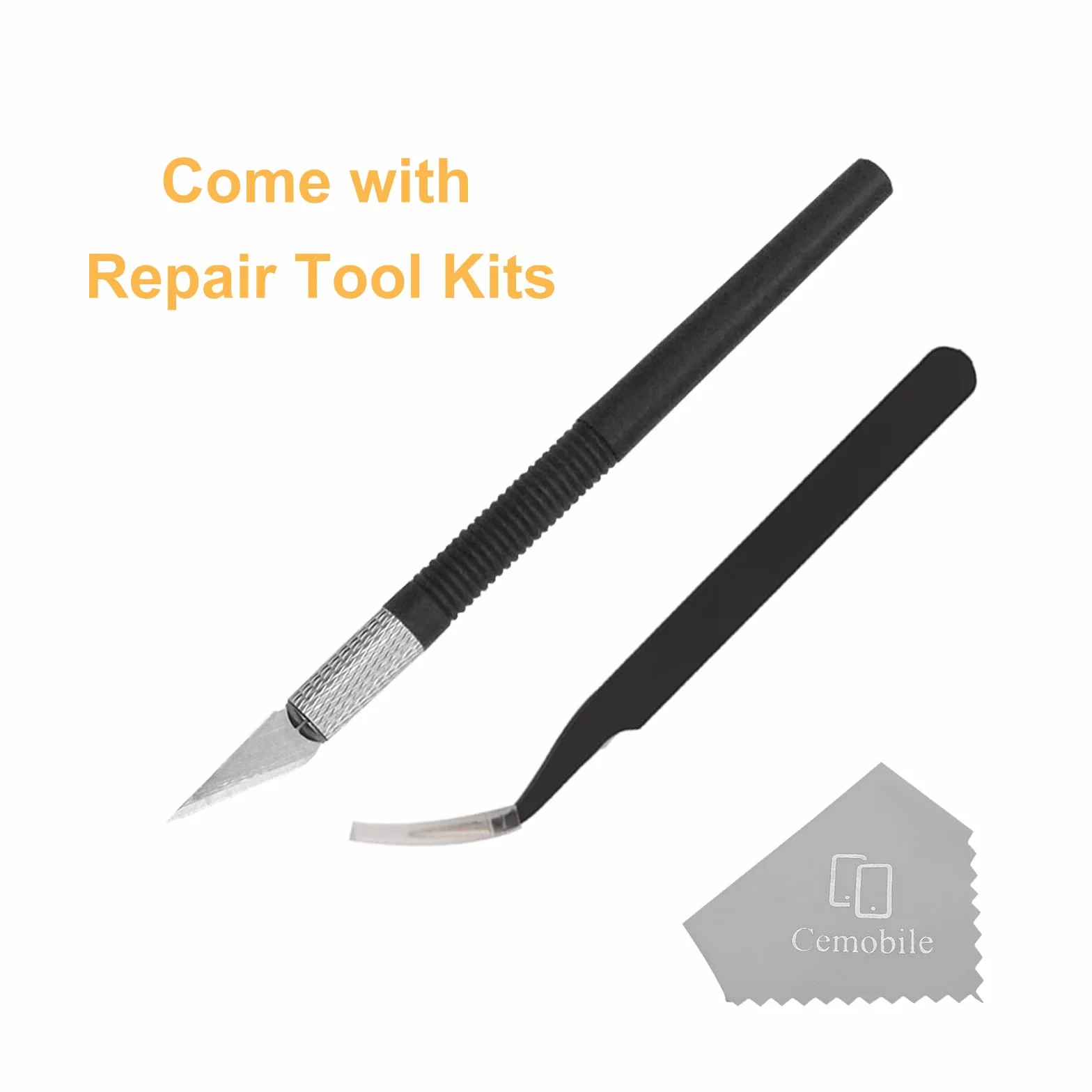 Lentille de rechange d'origine pour caméra arrière iPhone 13 Pro et iPhone 13 Pro Max avec adhésif pré-installé et kit d'outils de réparation