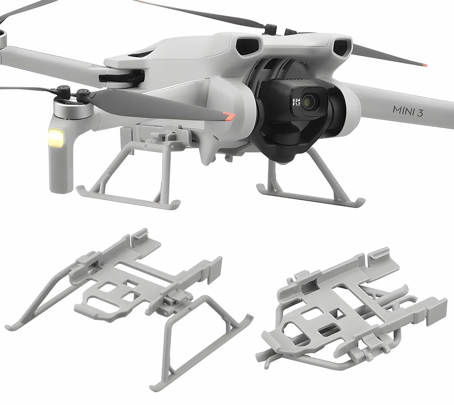 Kit de protection pliable pour drone Mini 3/3 Pro - Extension à libération rapide - Accessoires pour DJI Mini 3/3 Pro