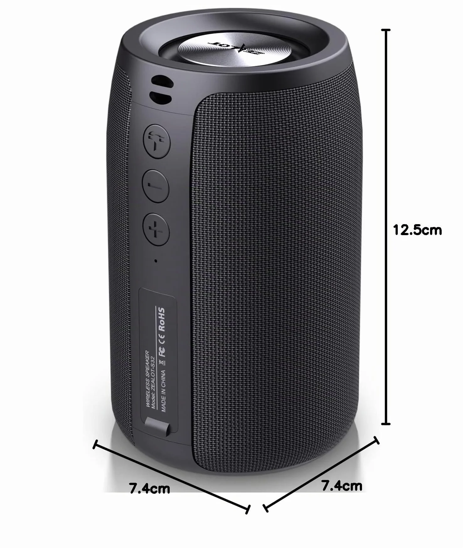 ZEALOT Enceinte Bluetooth Portable IPX5 12 Heures Autonomie Bluetooth 5.0 TWS Microphone Intégré