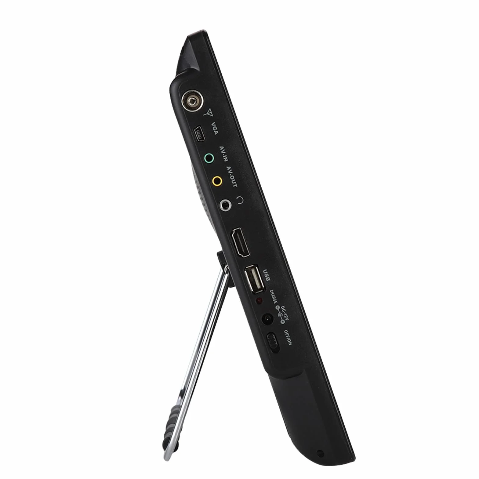 Téléviseur Portable 14 Pouces, 1080P HD TFT LED pour Voiture, écran LCD ATV/UHF/VHF avec Tuner TV Numérique, Prise en de L'enregistrement de Programmes TV, avec AV, USB,