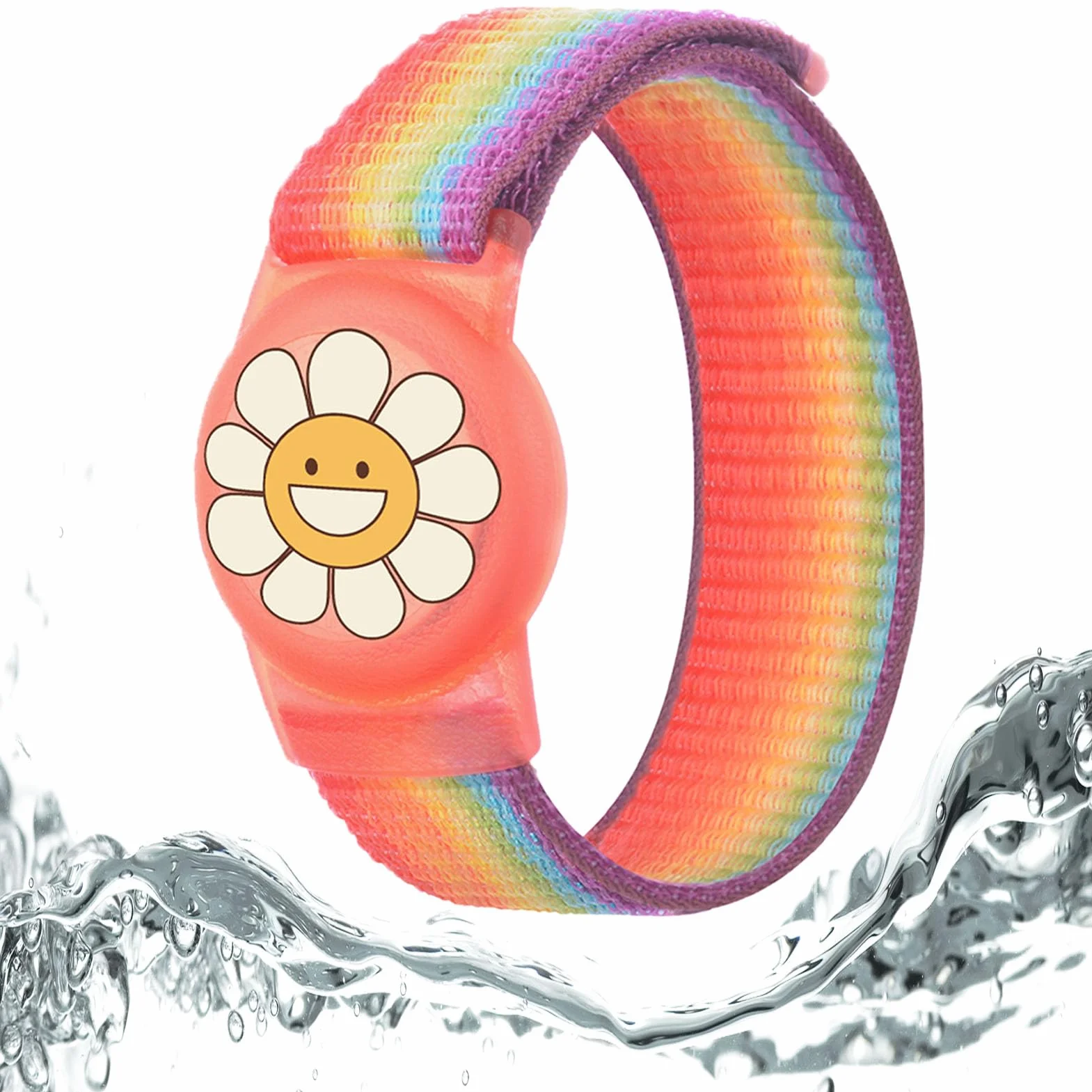 Bracelet Enfant pour Airtag Étanche, Étui de Protection for Airtags, Anti-Rayures GPS Bracelet Airtag pour Enfants ou Adultes