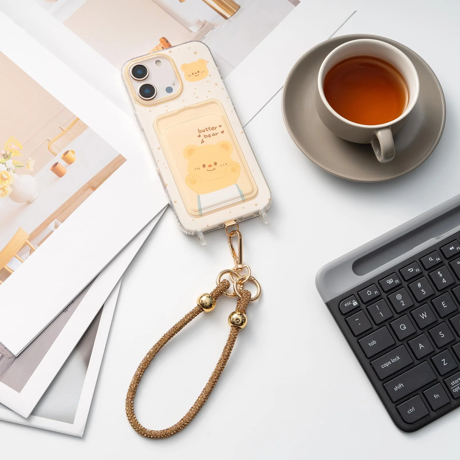 Lanière Téléphone Sac À Main avec Dragonne et Charme