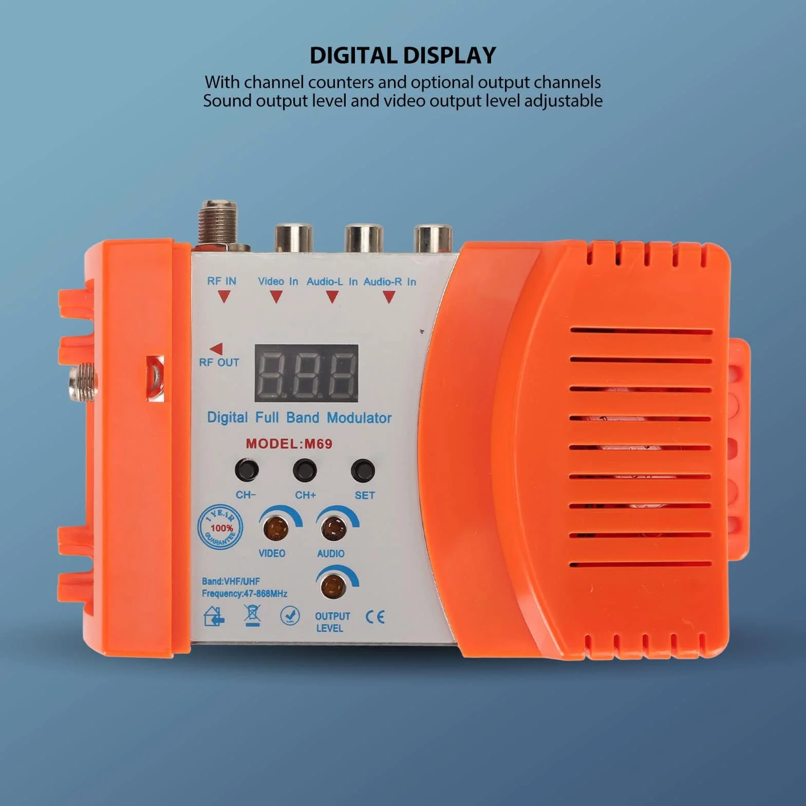 Modulateur AV vers RF Numérique VHF UHF pour TV PAL NTSC