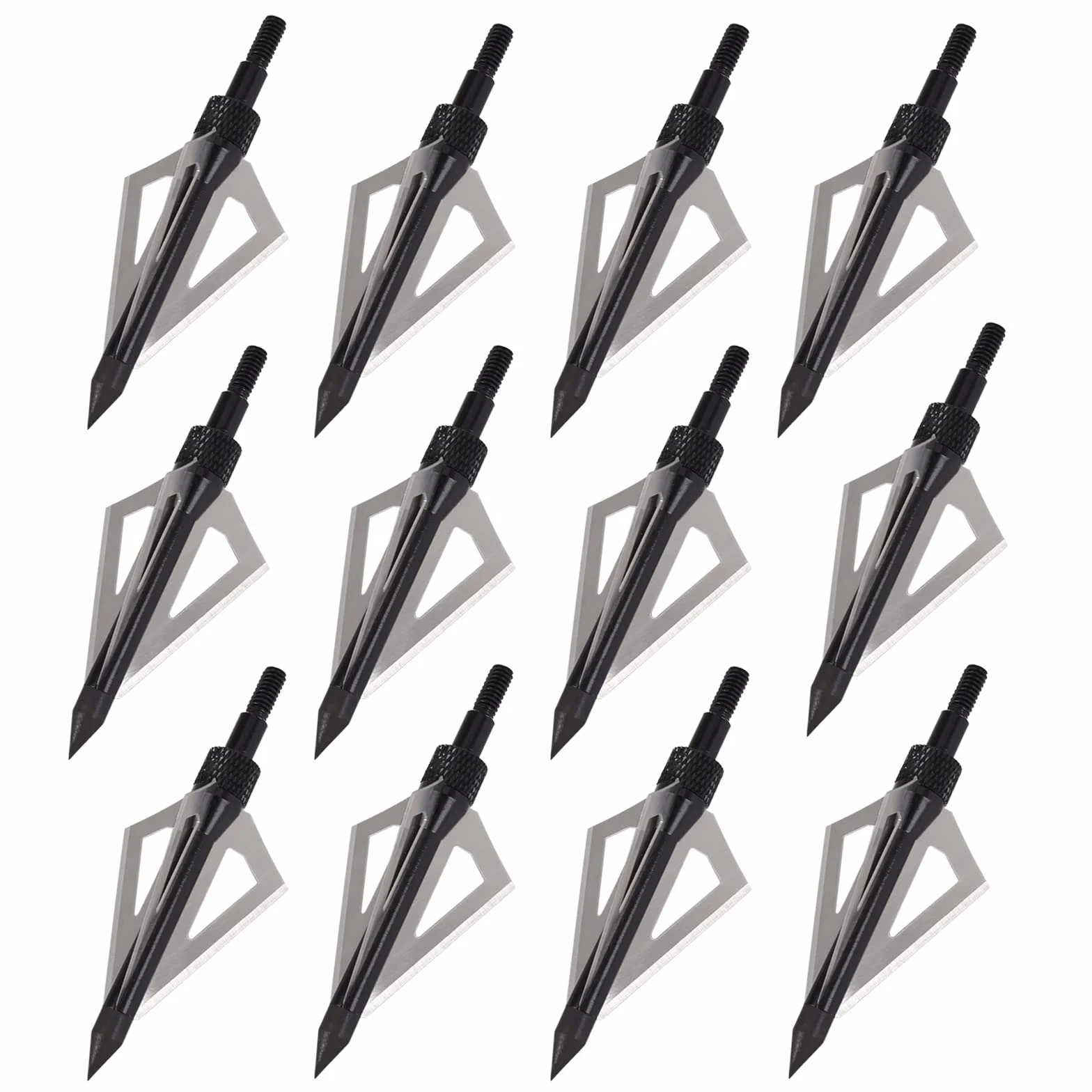 NIKA ARCHERY Lot de 12 pointes de flèches 100 grains pour tir à l'arc de chasse