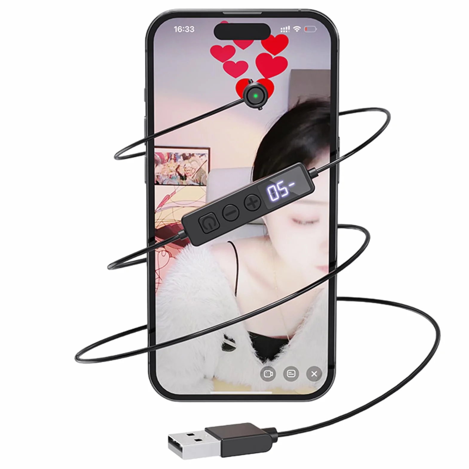 Tapeur Téléphone - Clicker Automatique | Dispositif De Cliquage Avec Vitesses Réglables Et Affichage Numérique Pour Jeux Test D'Applications PC Tablette