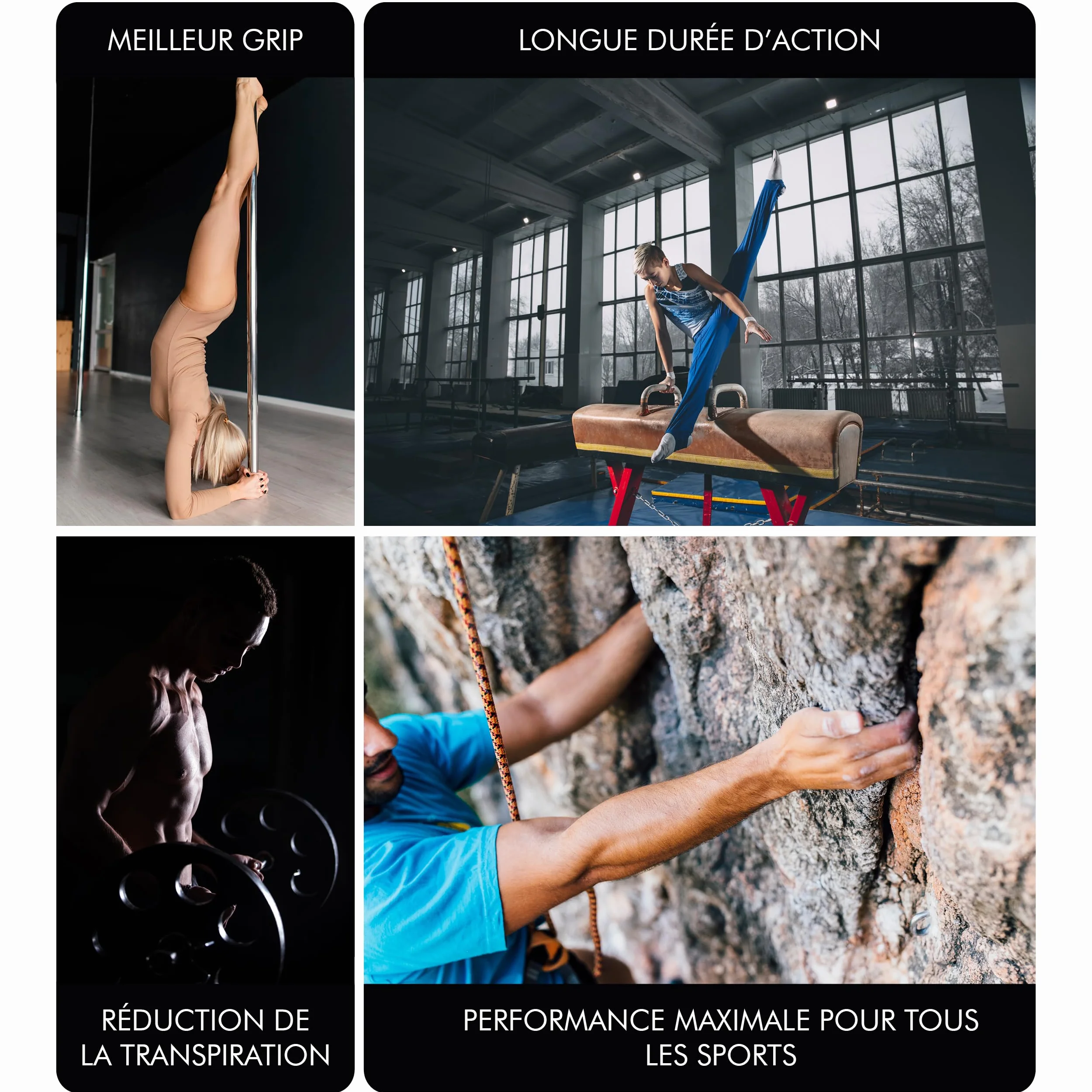 AVIDA ZEN Magnésie Liquide 200ml – Liquid Chalk pour Escalade, Padel, Gymnastique, Crossfit, Musculation, Tennis