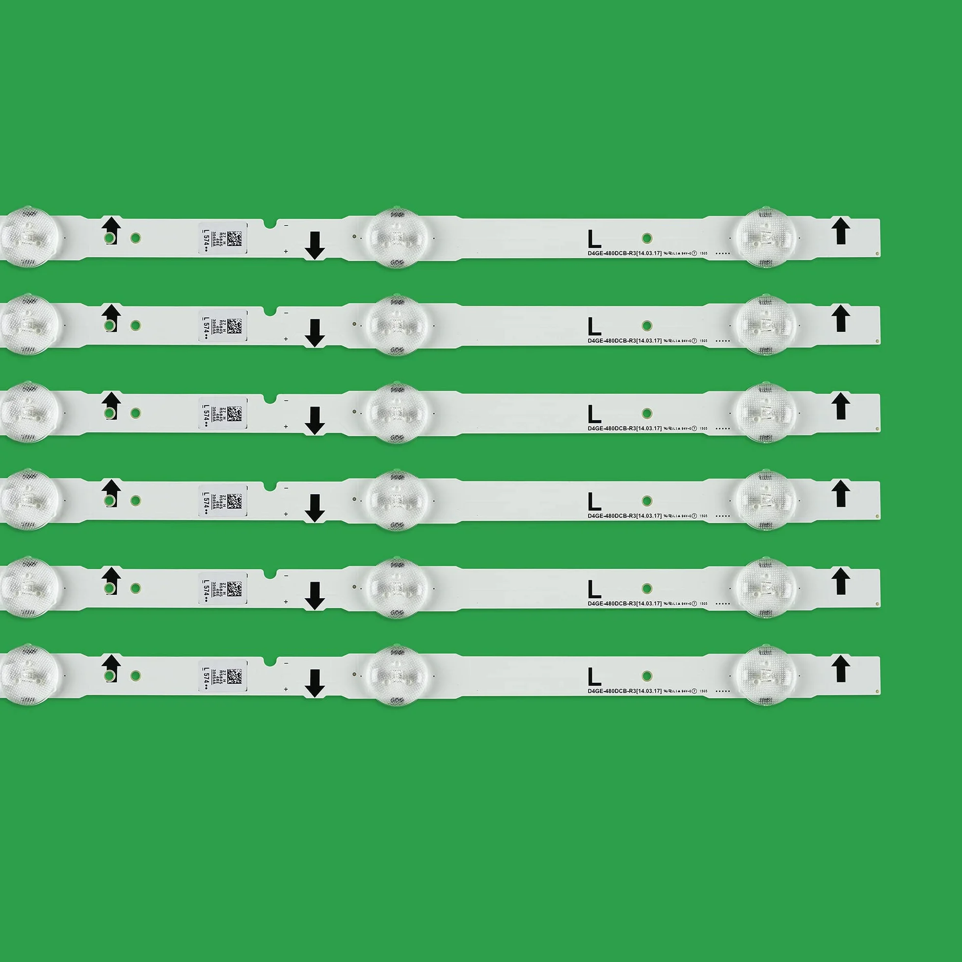 Jeu de Bandes de rétro-éclairage LED for Samsung TV UE48H6400 UE48H6200AK D4GE-480DCA-R3 D4GE-480DCB-R3