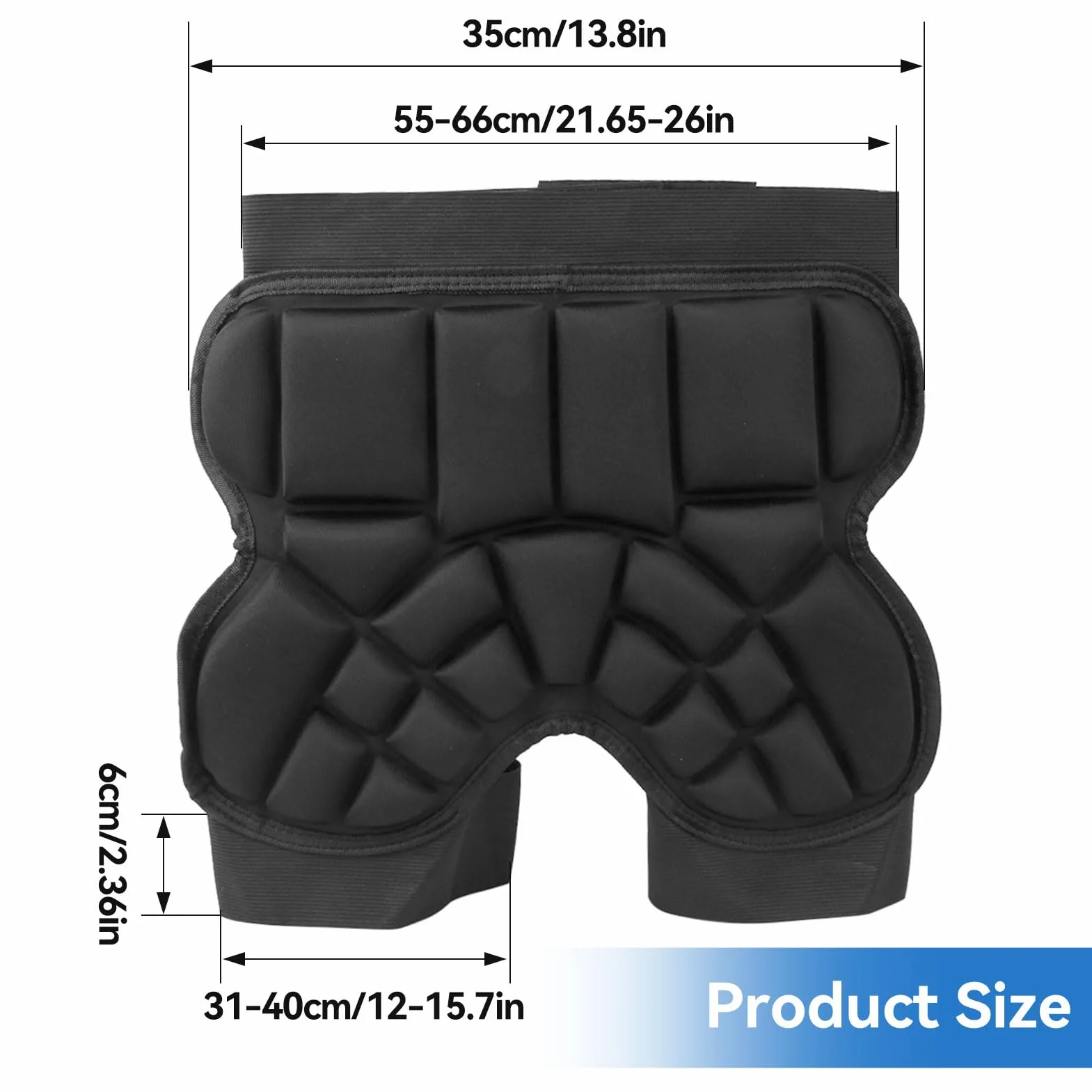 Short de Protection Rembourré en EVA 3D pour Enfants Skateboard Snowboard Patinage
