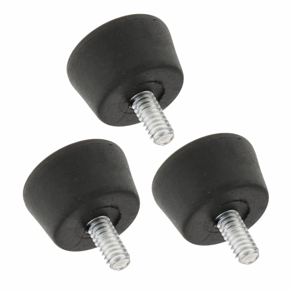 3X Pieds de Trépied à Filetage de Vis 1/4 ", Monopode en Caoutchouc pour