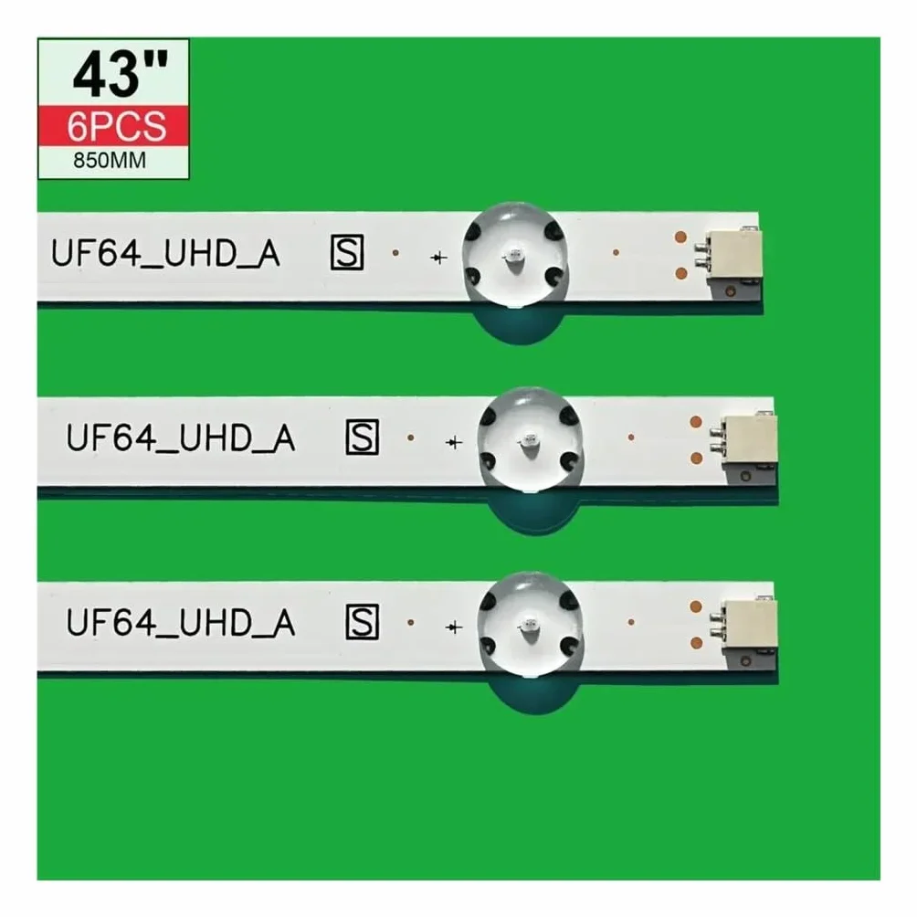 Bande de rétroéclairage LED, for LG UF64_UHD_A 43LH604V 43UH603V 43UH610V 43UF6407 HC430DGN 43UF6409 43UH6030 43UF640