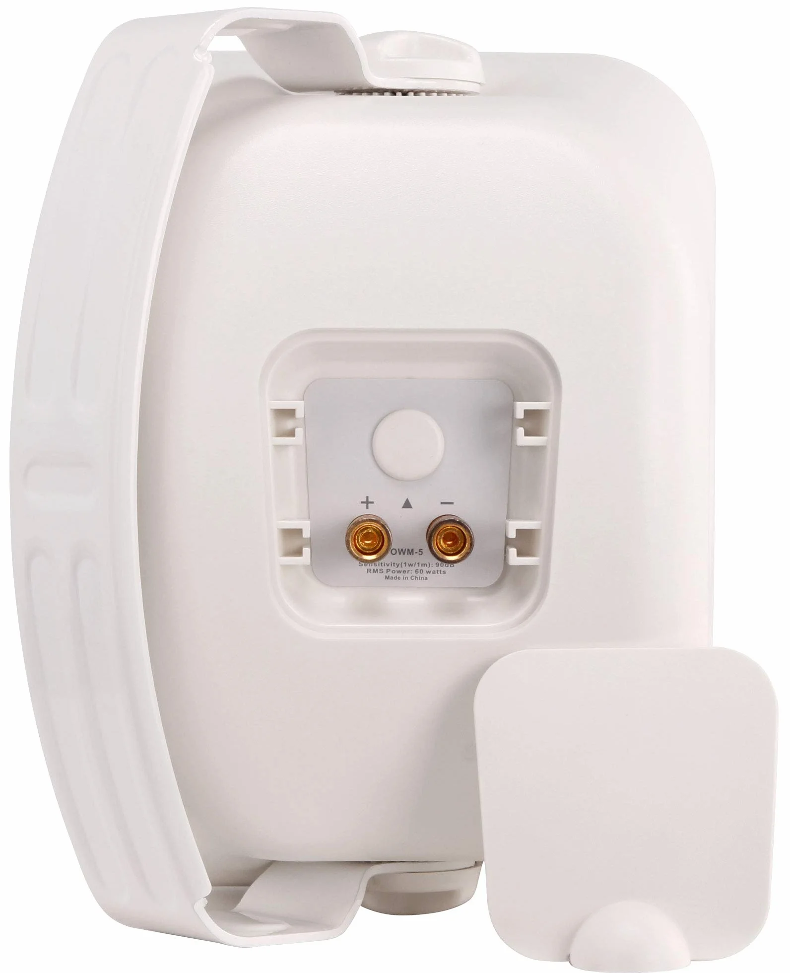 Pronomic OLS-5 WH Enceinte DJ PA Outdoor pour Jardin, terrasse, Restaurant (80 Watts, Indice de Protection IP56, 8 Ohms, woofer 5,25") Blanche
