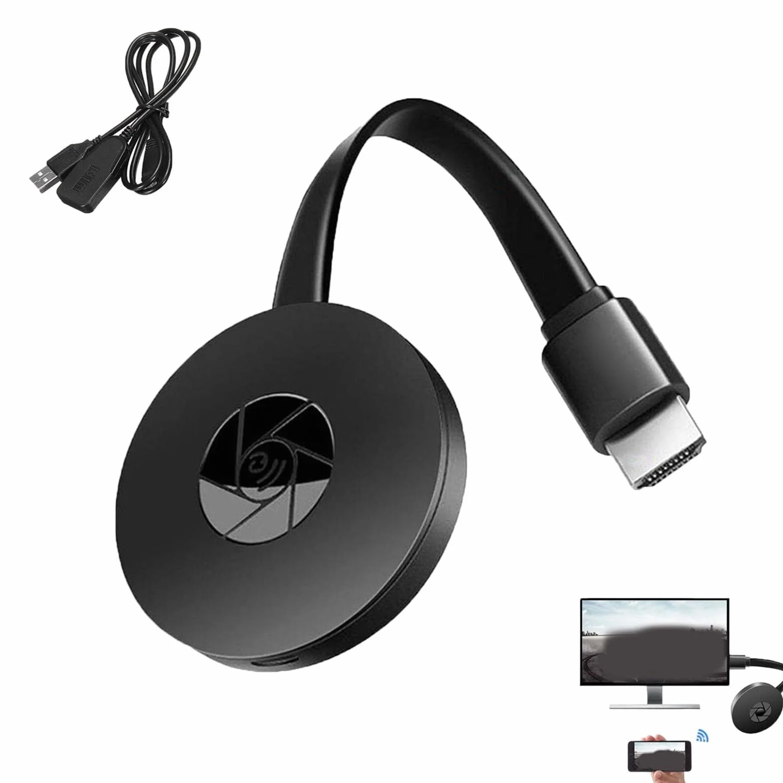 Boîtier TV Adaptateur HDMI Projecteur d'écran sans Fil PC vers TV Streaming sans Fil