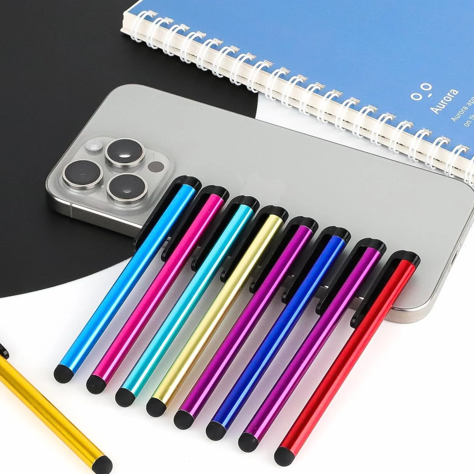 FYSL 50 Pièces Stylets Universels Capacitifs pour Écran Tactile, Stylet Stylo, Stylets Capacitifs pour Tablettes, iPad Mini, iPad Pro, iPad Air, Smartphones, Samsung Galaxy, Tous Téléphone Tablet