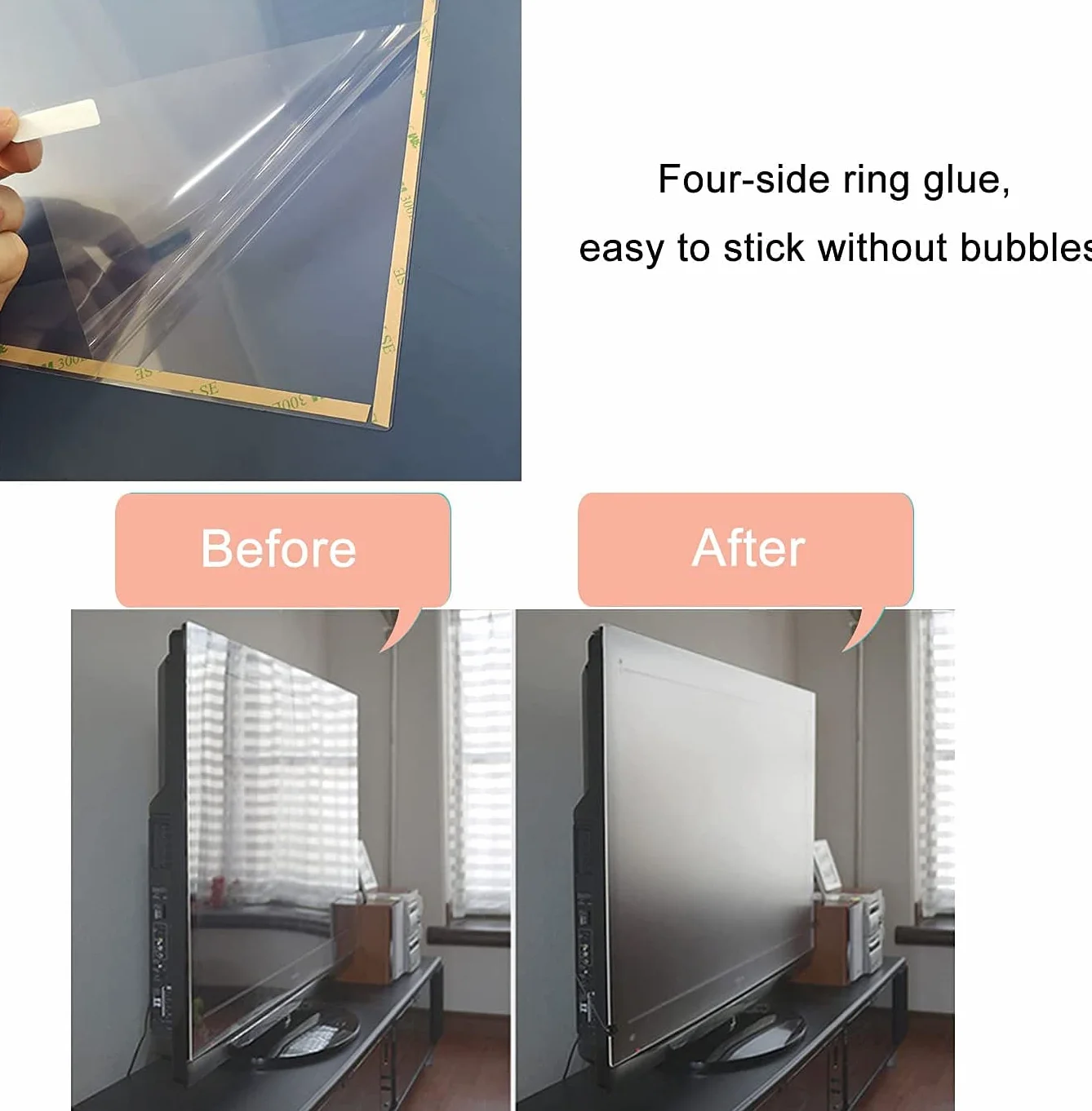 Film de protection d'écran anti-reflet anti-lumière bleue anti-rayures anti-traces de doigts 4K OLED QLED HDTV