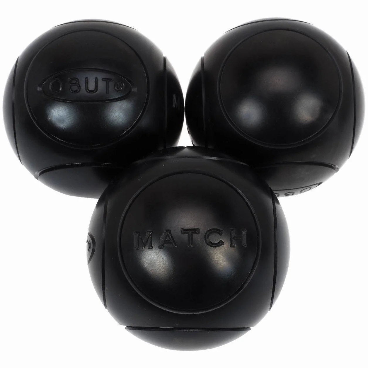 Obut Match Noire 73 mm Boules de pétanque