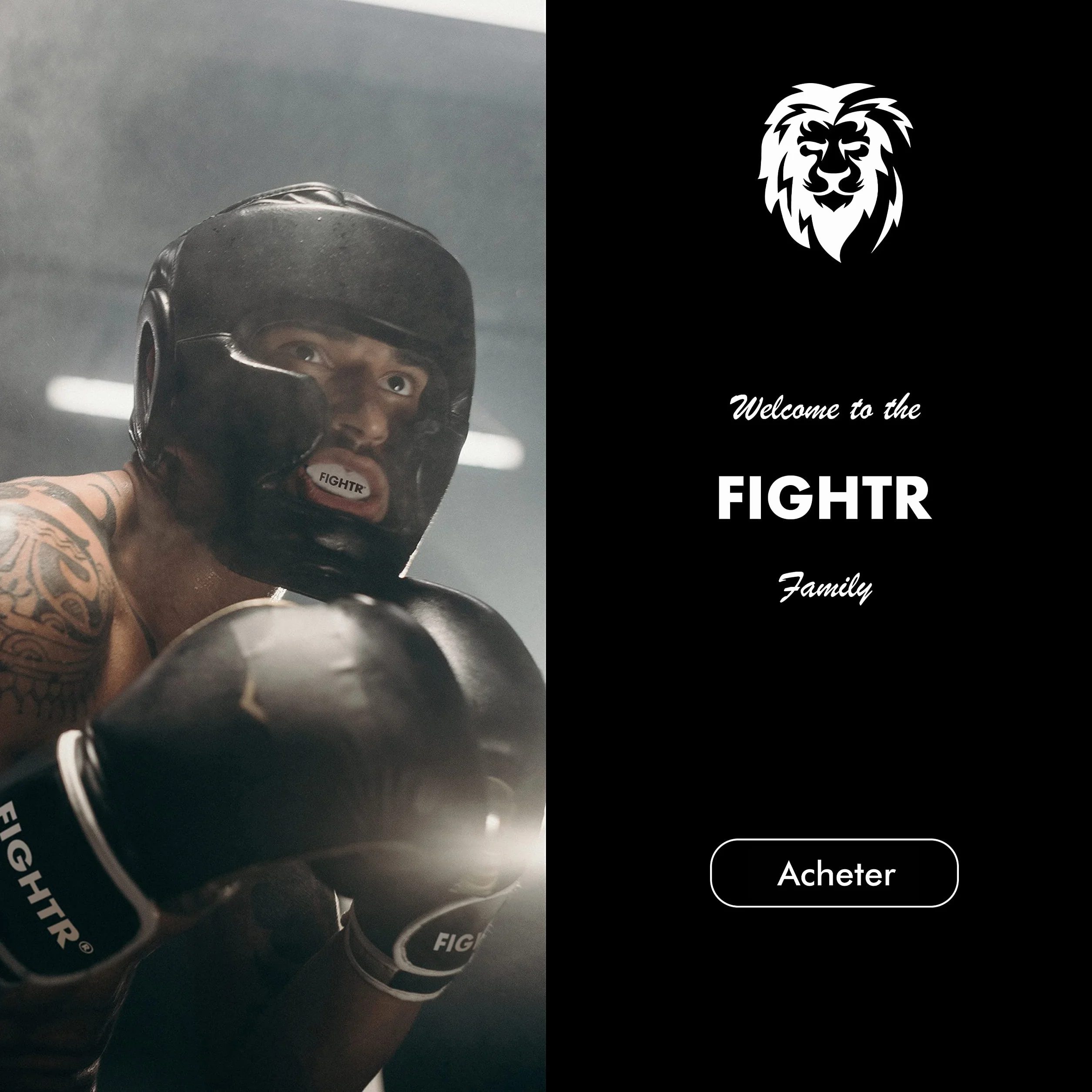 FIGHTR® Protège-Dents Sport Boxe MMA Muay Thai Hockey Arts Martiaux Respiration Facile Ajustable Boîte Hygiène