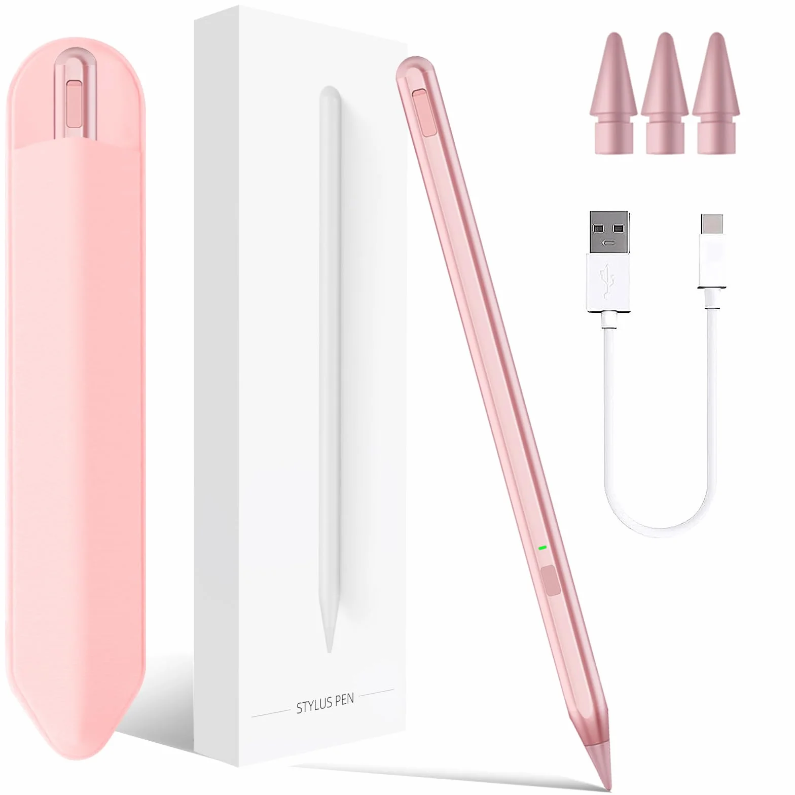 Stylet Milikilo pour iPad 11e A16 2025 9e 10e Gén, Rejet Paume, Sensibilité Inclinaison, Stylo iPad 6/7/8/9/10 Pro 11" 12,9" Air 3/4/5