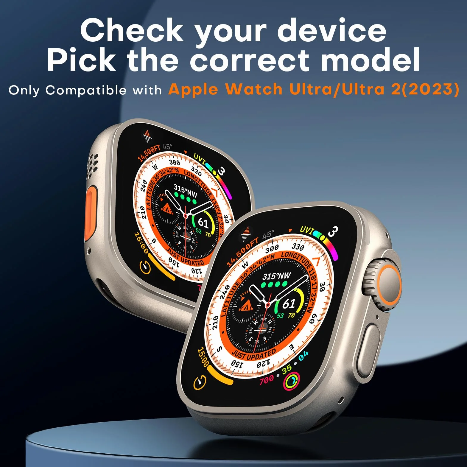 TOCOL 4 Pièces Protection Écran pour Apple Watch Ultra 3/2 /1 49mm, Installation Rapide, Dureté 9H, Sans Bulles, Résistant aux Rayures, Verre Trempé pour Apple Watch Ultra