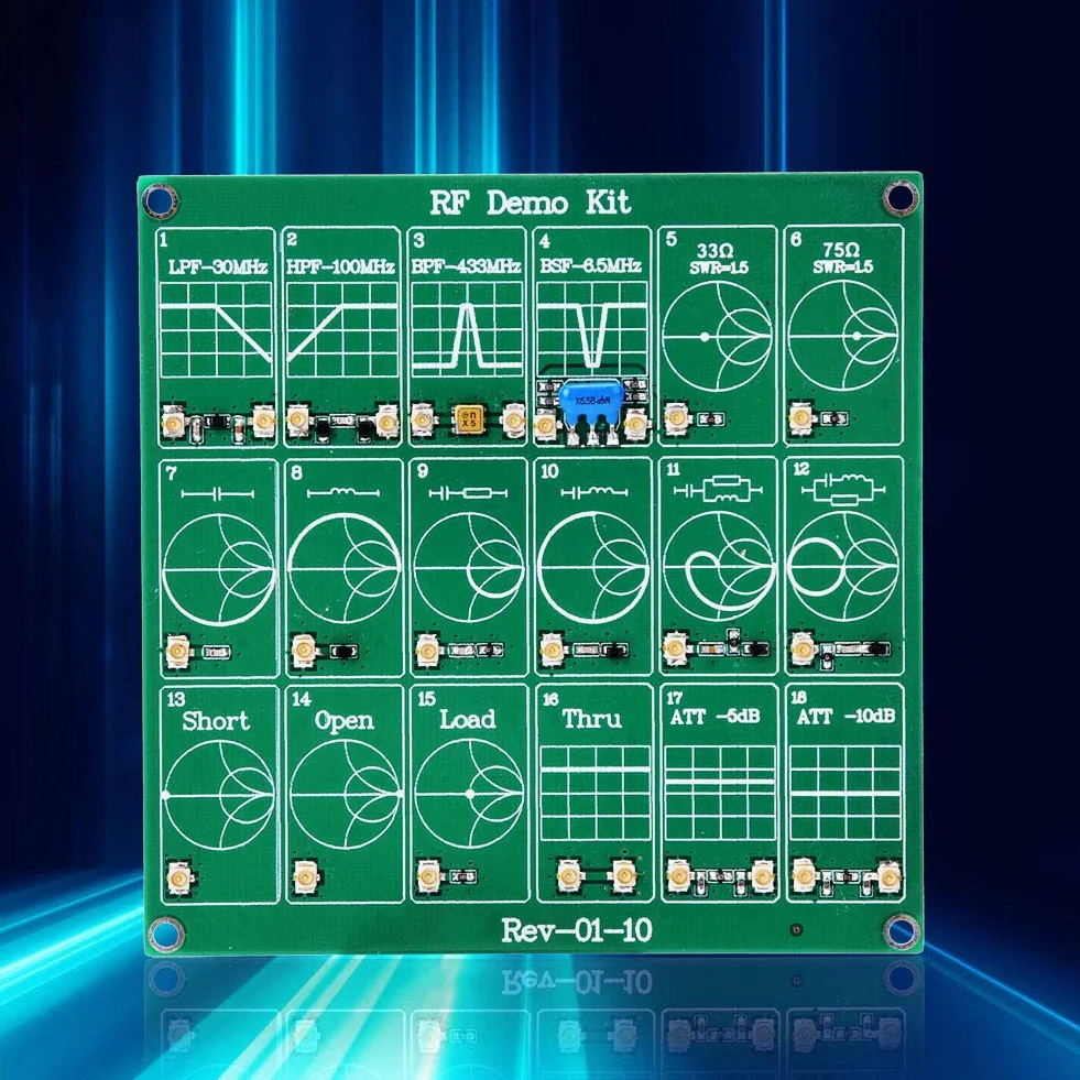 Module de Test RF avec Kit de Démonstration, Analyseur de Réseau Vectoriel, Filtres 30MHz/100MHz, Circuits RLC