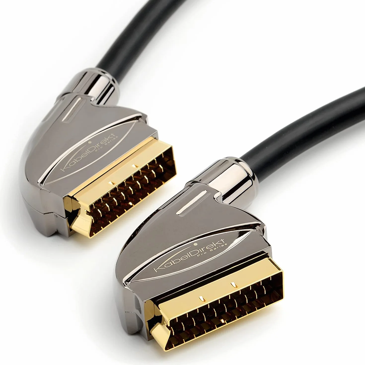 KabelDirekt – 3m Câble SCART (21 pôles, multi blindé, fiche de précision, Full HD)