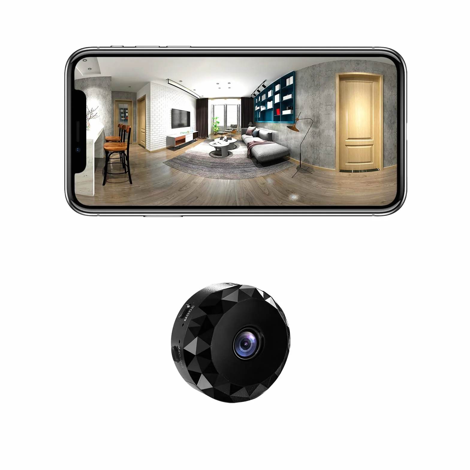 keft Camera Espion WiFi 1080P Mini Caméra de Surveillance Interieur/extérieur sans Fil avec Enregistrement Camera Espion a Distance Discrete Enregistreur Spy Cam Detecteur Mouvement (Black)