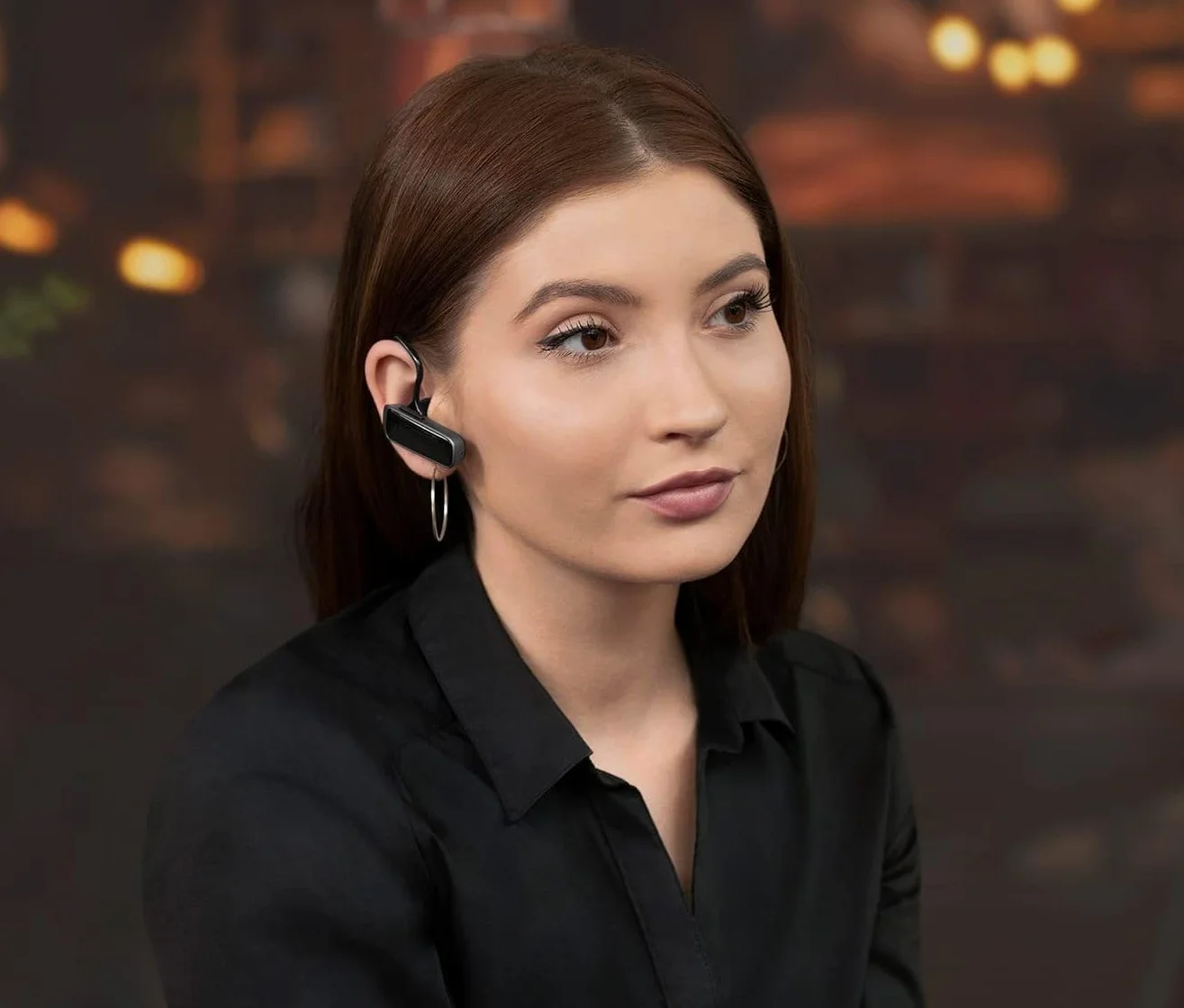 Jabra Talk 25 SE Micro-Casque Mono sans Fil - Technologie Bluetooth, Microphone intégré, Streaming média, jusqu'à 9 Heures d'autonomie en Conversation - Noir