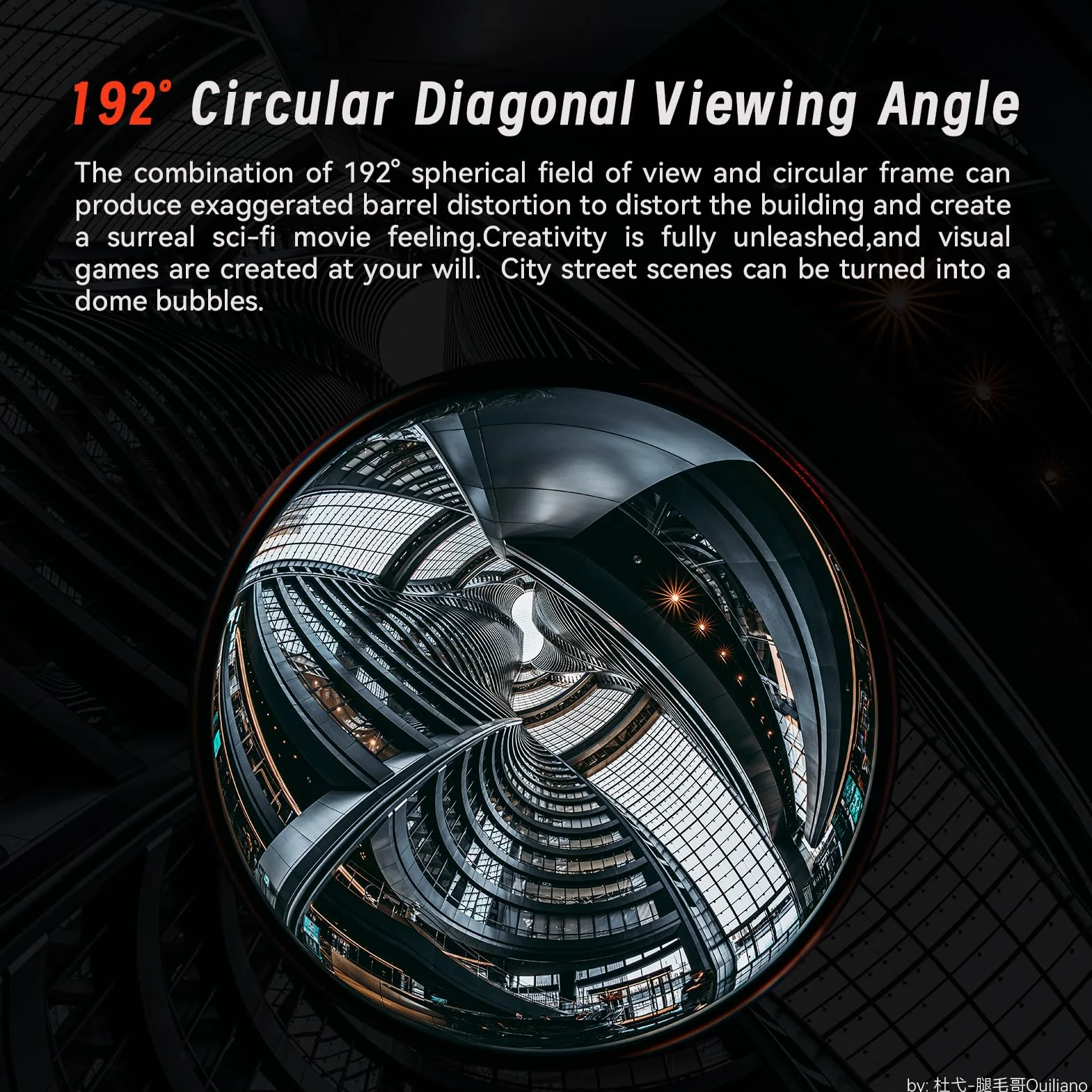 AstrHori 6,5mm F2.0 APS-C Objectif fisheye Circulaire Ultra Grand Angle 192° pour appareils Photo sans Miroir for Panasonic for Olympus Micro 43 G1,G2,G3,G5,G6,G7,G9,GH1,GH2,GH4,GH5,GM5,GX1,GX7