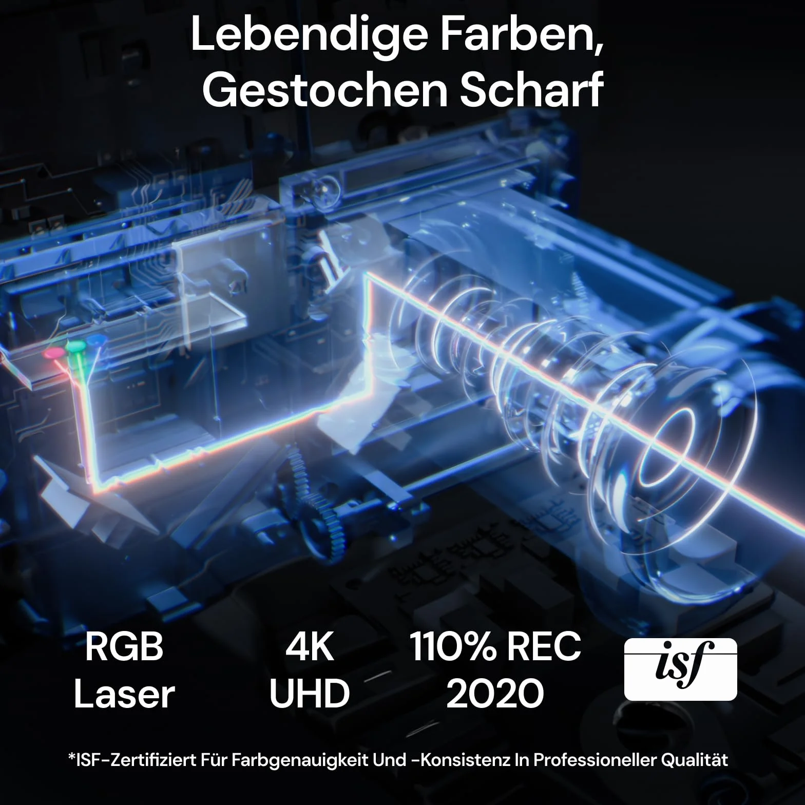 Valerion StreamMaster Plus2 vidéoprojecteur laser 4K + écran de projection motorisé de 120 pouces, 2000 lumens ISO, HDR10, certifié IMAX Enhanced, Dolby Vision et Atmos, latence ultra-faible de 4 ms p