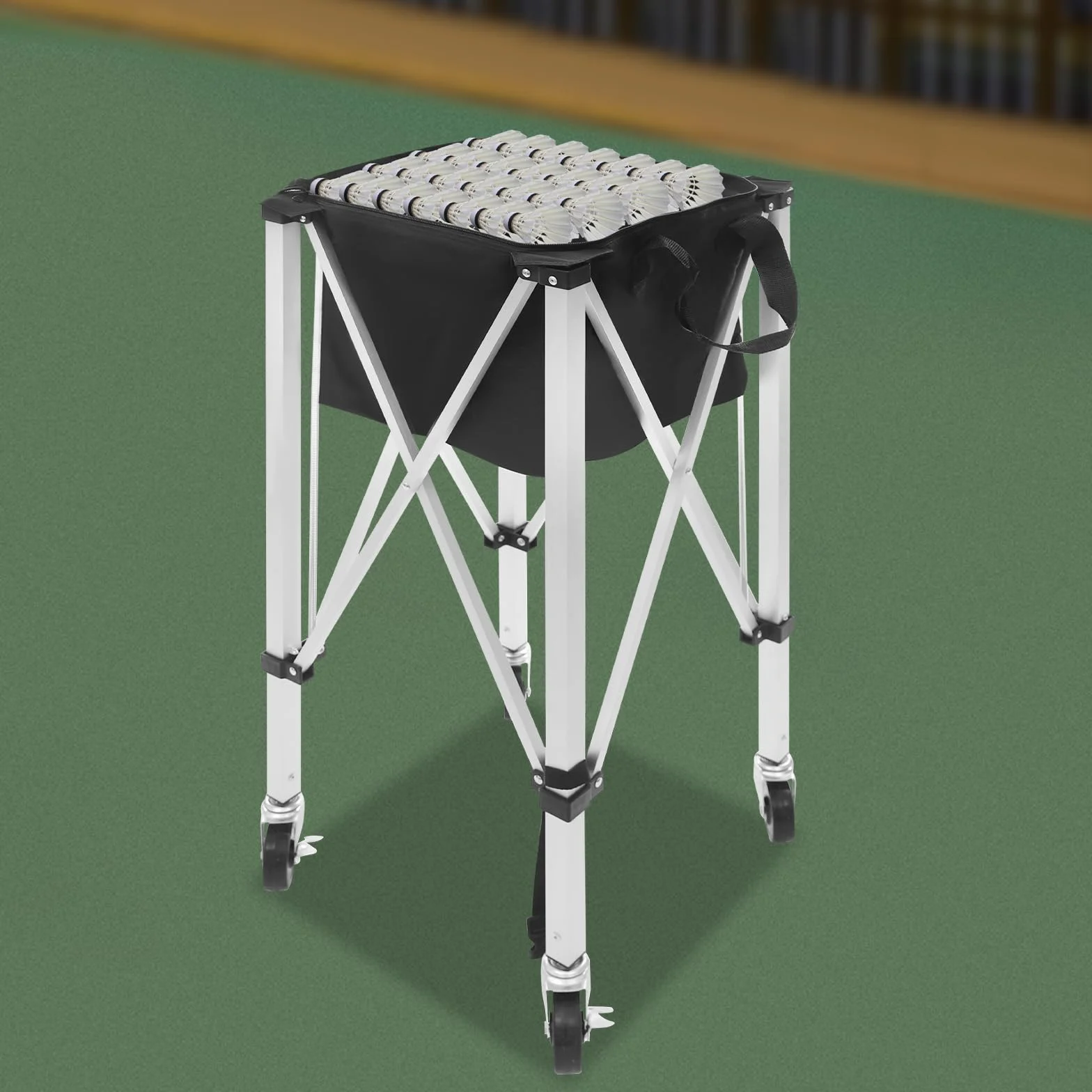 Chariot de tennis portable pliable 150-170 balles